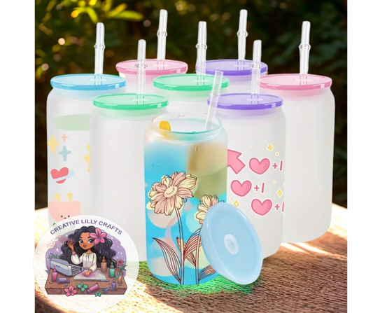 Frosted Sublimation Glass Cups Blanks 16 OZ