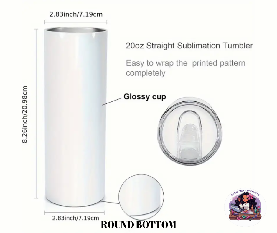 20oz Glossy Sublimation Tumbler